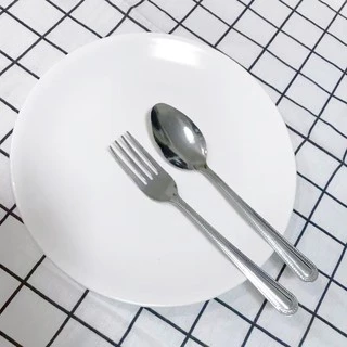 ช้อน ช้อนส้อม สแตนเลส อย่างดี 1 คู่