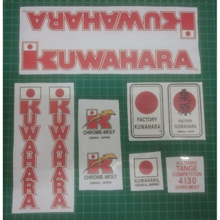 สติกเกอร์ใส พิมพ์ลาย Kuwahara Red Edition สําหรับ BMX 20 นิ้ว