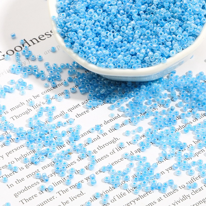 ลูกปัดแก้ว แฮนด์เมด 2/3 มม. สําหรับทําเครื่องประดับ DIY 500-1000 ชิ้น - รูปที่ 2