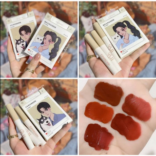 ✔️ถูก✔️แท้ ✔️พร้อมส่ง เซตลิป ลิปก​ลอส​ ลิปทินท์​ Her Orange​ Lip Gloss 5 แท่ง เนื้อแมท เนื้อเวลเวท สีสวย กันน้ำ ติดทนนาน