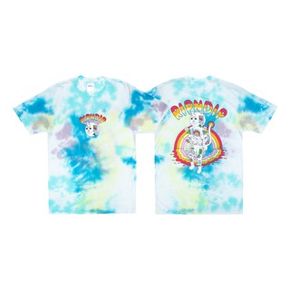 RIPNDIP OUT OF THE BOX T-SHIRT BLUE/YELLOW TIE DYE