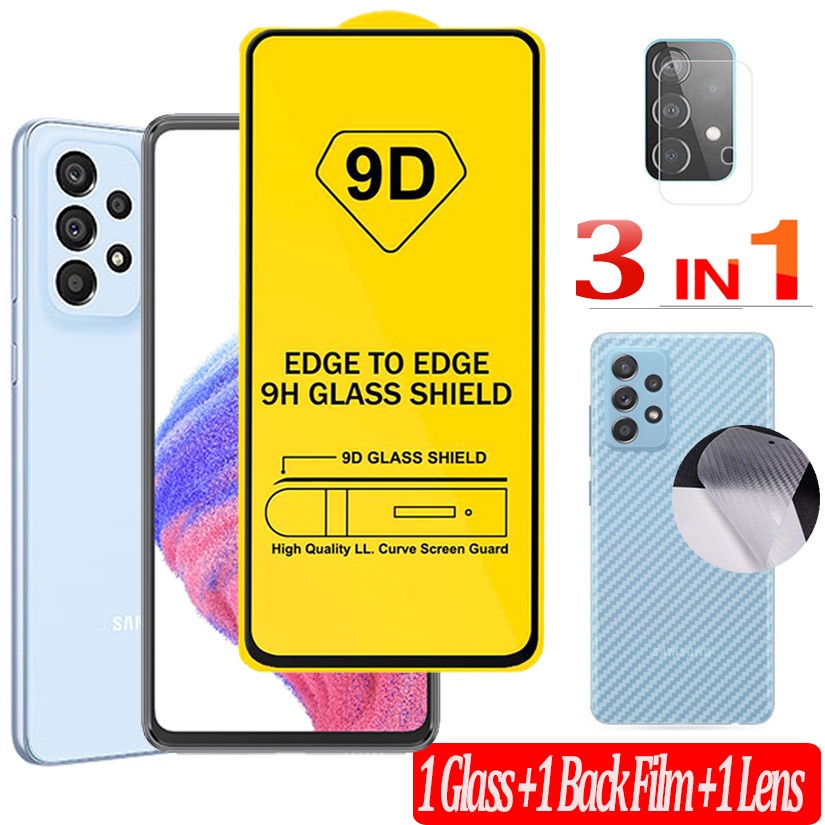 9D กระจกด้านหน้า Samsung Galaxy M13 F13 M23 M33 M53 M52 ป้องกันกระจกนิรภัยสําหรับ Samsung A03 A13 A2