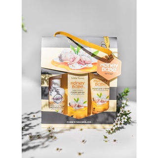 WILD FERNS (ไวล์ดเฟิร์นส) HONEY BABE MANUKA HONEY PREMIUM GIFT SET ฮันนี่เบบน้ำผึ้งมานูก้า พรีเมี่ยมกิฟท์เซ็ท แม่และเด็ก