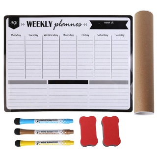 UU Weekly Planner Soft Magnetic Whiteboard Fridge Magnets Message Remind Memo Pad