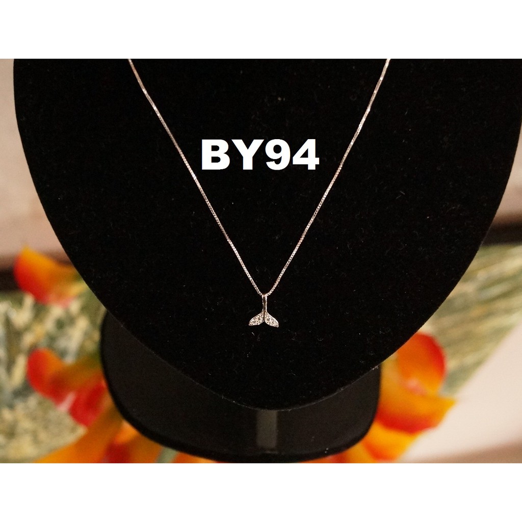 BEAUTIFUL UNIQUE FISH TAIL สร้อยคอสแตนเลส CUBIC ZIRCON เกรด AAA CUBIC ZIRCON