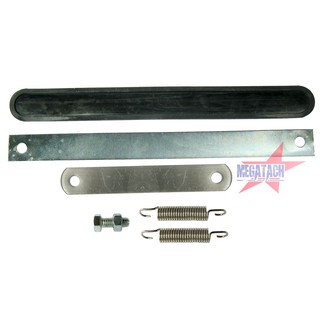แค้มรัดท่อ ปลายกลม เข็มขัดรัดท่อไอเสีย ปลายกลม ท่อสูตร และ ท่อ ENDURANCE ยาว 29 cm. พร้อมยางรอง + สปริง + น๊อต ครบชุด
