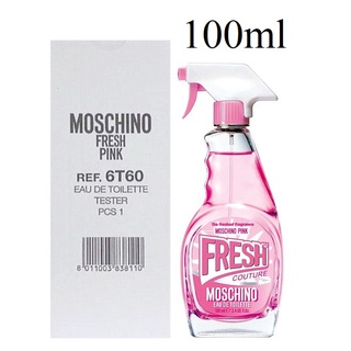 (รับเงินคืน 15% ใช้โค้ด J5BAK66V) MOSCHINO FRESH PINK Eau De Toilette 100ml (Tester Box รุ่นเทสเตอร์กล่องน้ำตาล)