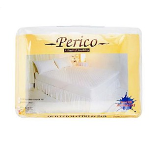 เครื่องนอน ผ้ารองกันเปื้อน 6 ฟุต KING SIZE PERICO PRO สีขาว ชุดเครื่องนอน