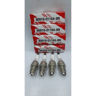 หัวเทียน TOYOTA K20R-U11 (จำนวน 4 หัว) สำหรับรถยนต์ Nissan ฺB13 , B14 , NEO , NV , TOYOTA Yaris Vios Colona AT171-ST190