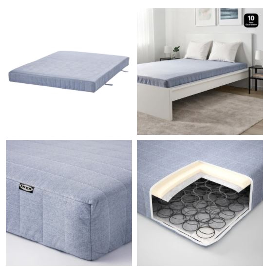 VADSO SINGLE Sprung / Spring ที่นอนหนา 6.5 นิ้ว / ที่นอนเดี่ยว