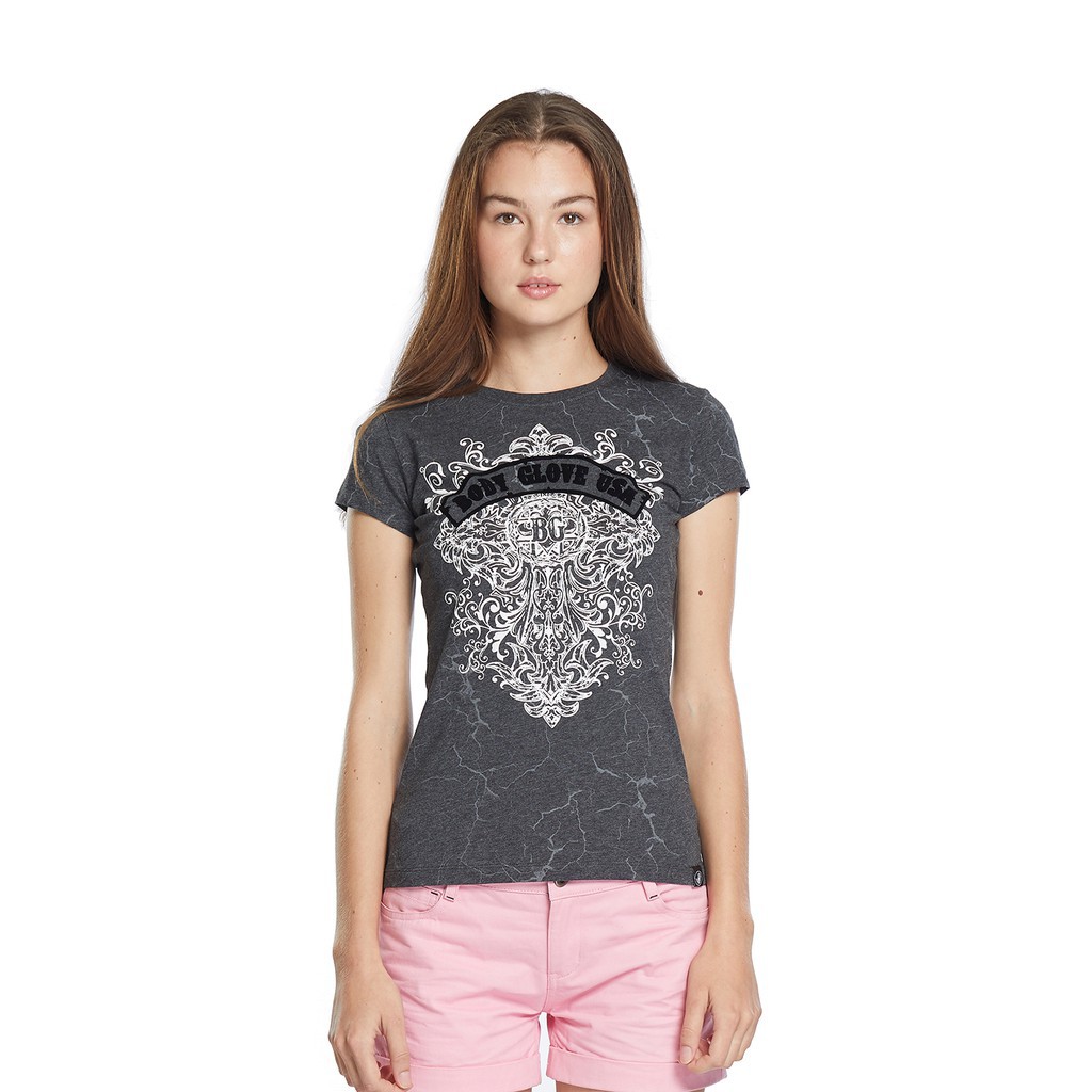 BODY GLOVE เสื้อยืดผู้หญิง รุ่น Premium สี Melange