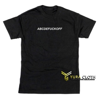 เสื้อยืด พิมพ์ลาย Distro tumblr ABCDEFuckoff Millennial M L XL สําหรับผู้ชาย ผู้หญิง