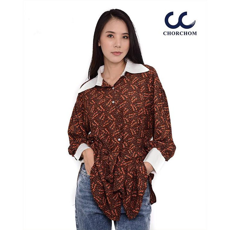 Chorchomcloset Oversized Waist Strap Shirt