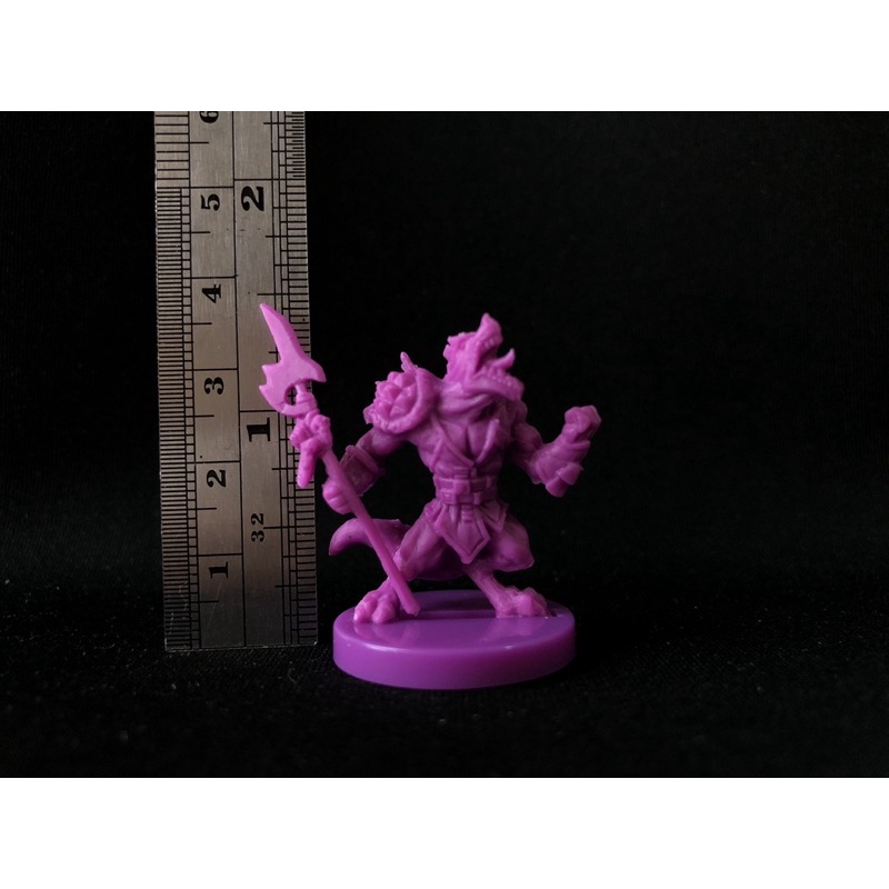 Miniature heroes of land, air & sea (unpainted/ยังไม่ระบายสี) : Headhunter of lizardfolk