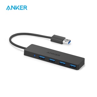 Anker ฮับข้อมูล USB 3.0 4 พอร์ต บางพิเศษ สําหรับ Macbook Mac Pro mini iMac Surface Pro XPS โน้ตบุ๊ก PC แฟลชไดรฟ์ USB