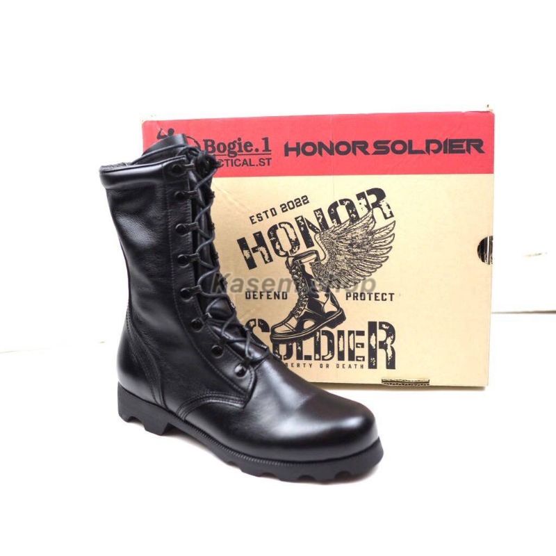 รองเท้าคอมแบท BOGIE.1 รุ่นHONOR SOLDIER (FO1)แถมฟรีเหล็กชิดเท้าและยางรัดท็อป