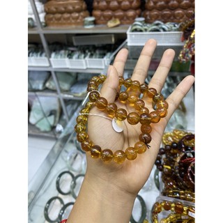 สร้อยแขนหินอำพัน  (Amber stone Bracelet)