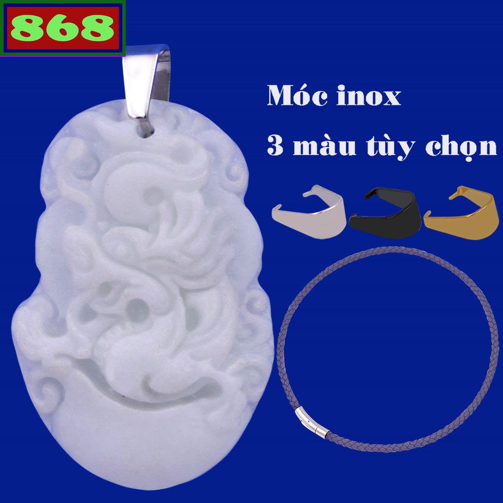 สร้อยคอสายหนังสีเทามังกร C/T VDAXCTTRO10