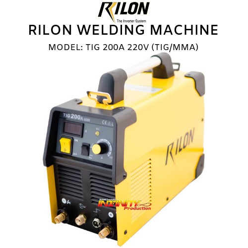 RILON TIG 200A ตู้เชื่อมอาร์กอน 220V (2ระบบ) ( TIG / MMA )