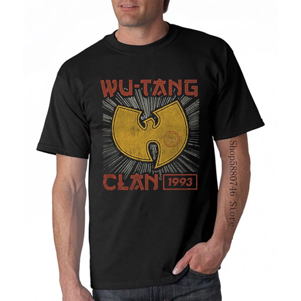 เสื้อยืด Wu Tang Clan Tour 93 Mens Official License Band Merch Men Shirt Tops Tees