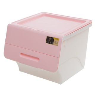 ว๊าว🍟 เบสิโค กล่องสไลด์ ขนาด 35 ล. รุ่น X-8181 คละสี BESICO Stackable Storage Box 35 L. Model X-8181 Assorted Colors