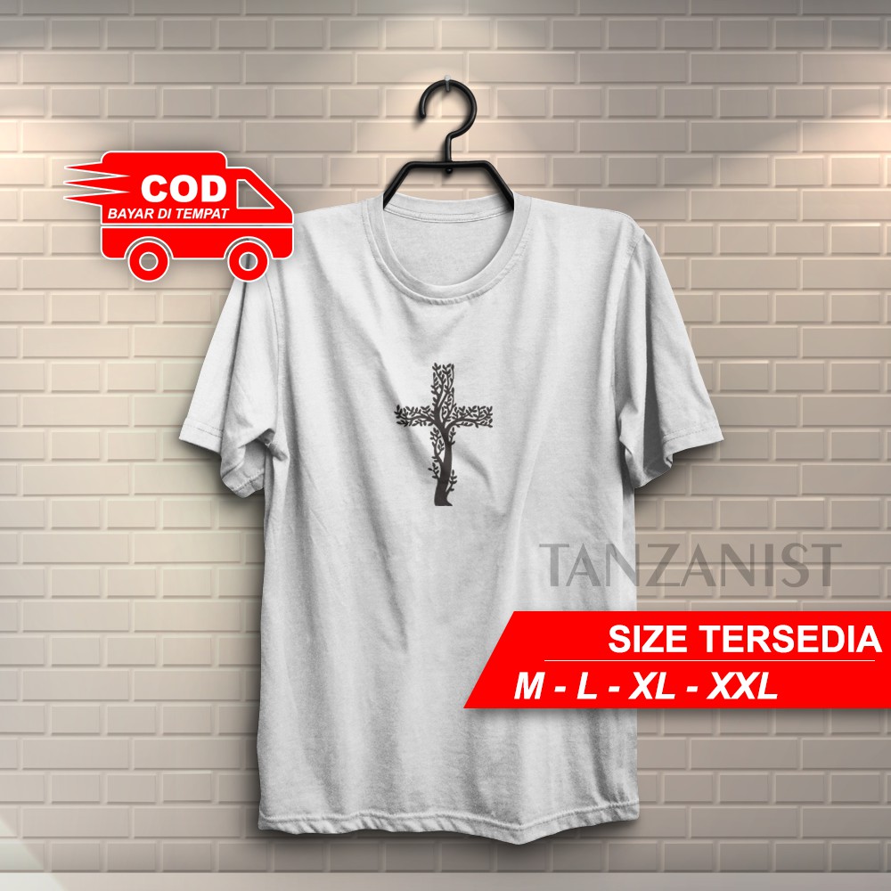 KAOS VATICAN ROHANI CROSS COTTON COMBED 30S TSHIRT 2