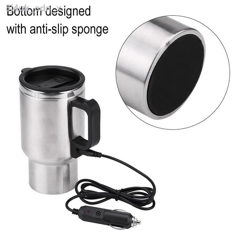 ☽Auto Car Heating Cup Kettle Boiling Stainless Steel 12 V Electric