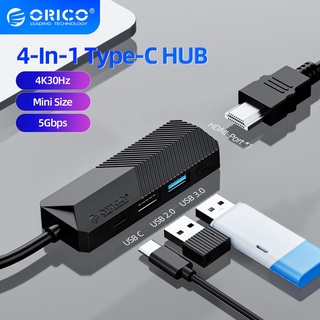 Orico อะแดปเตอร์ฮับ Type C usb-C เป็น hdmi-4K HD อุปกรณ์เสริม สําหรับแล็ปท็อป แท็บเล็ต โทรศัพท์