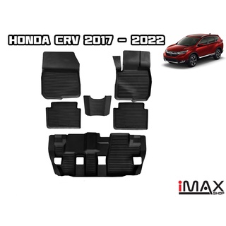 ผ้ายางรองพื้นเข้ารูปตรงรุ่น  HONDA CRV 2017 - 2022 พรมปูพื้นรถ แผ่นยางปูรถยนต์ ถาดยางปูพื้นรถเข้ารูป