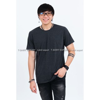 เสื้อยืดแฟชั่น ผู้ชาย T-Shirt cotton 100% คอกลม แขนสั้น สีดำท็อปดาย