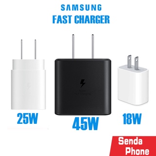 อุปกรณ์มือถือชาร์จซัมซุง หัวชาร์จเร็ว25W 45W สายชาร์จเร็ว3A 5A หัวชาร์จสายชาร์จ PD3.0 Super Fast Charging ซัมซุง