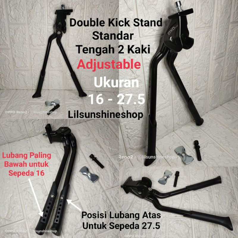 OXO โลหะผสมปรับขาตั้งจักรยานมาตรฐานสําหรับจักรยานพับ Seli จักรยานพับ BMX 20 MTB Federal 24 26 และ 27