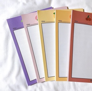 กระดาษโน้ต เส้นกริด notepad A4 B5 A6 พร้อมส่ง✨