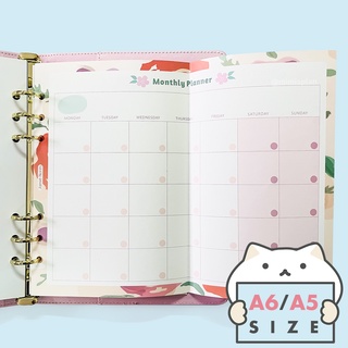 กระดาษรีฟิล 6 รู Monthly + To Do 2 ทบ ⭐️ A6/A5 Planner Refill Paper Insert Diary 6 Holes สมุดแพลนเนอร์ ไดอารี่ mimisplan