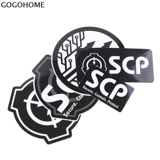 Gogo สติกเกอร์ไวนิล SCP กันน้ํา สําหรับติดตกแต่งแล็ปท็อป กีตาร์ สเก็ตบอร์ด ตู้เย็น 5 ชิ้น