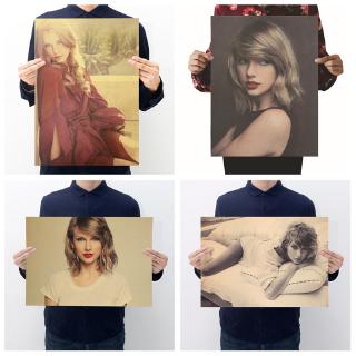 สติกเกอร์โปสเตอร์ Taylor Swift Country Music สไตล์วินเทจ สําหรับตกแต่งผนัง 1 ชิ้น