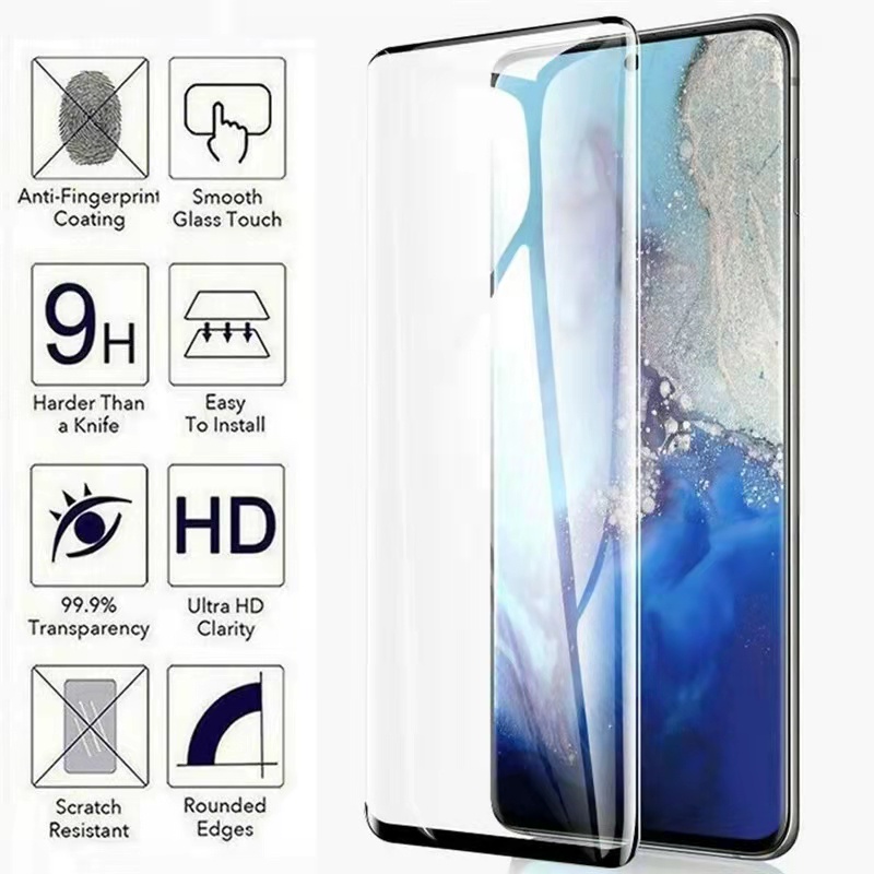Samsung Galaxy S9 S10 S21 Plus S21 Ultra S21+ S21Ultra 5G Hot Bending Tempered Glass Curved Screen P