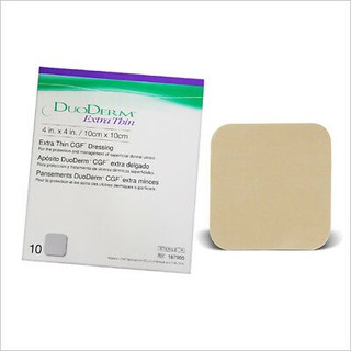 Duo Derm Extra Thin 10x10 cm 1 แผ่น ของแท้100% แผ่นแปะแผล แผลกดทับ