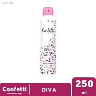 Confetti London Body Spray - DIVA 250ml / คอนเฟตติ ลอนดอน บอดี้ สเปรย์ - ดีว่า 250มล.