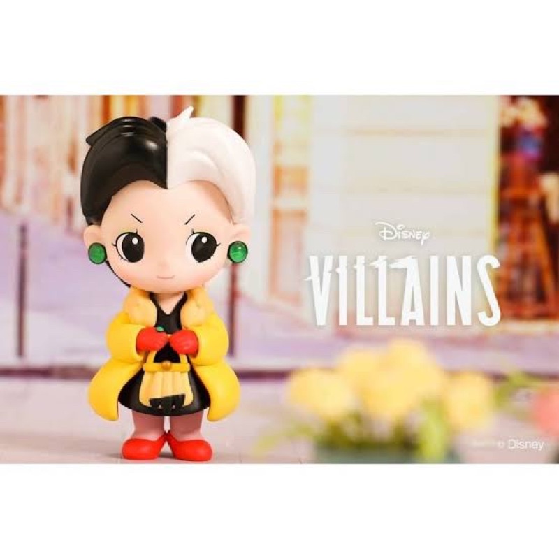 Cruella-กล่องสุ่ม Pop mart Disney Villains