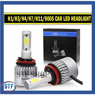 หลอดไฟหน้ารถยนต์ LED S2 H1 H3 H4 H7 H8 H11 9006 9005 สําหรับ Toyota Perodua Proton Ford Nissan 1 คู่