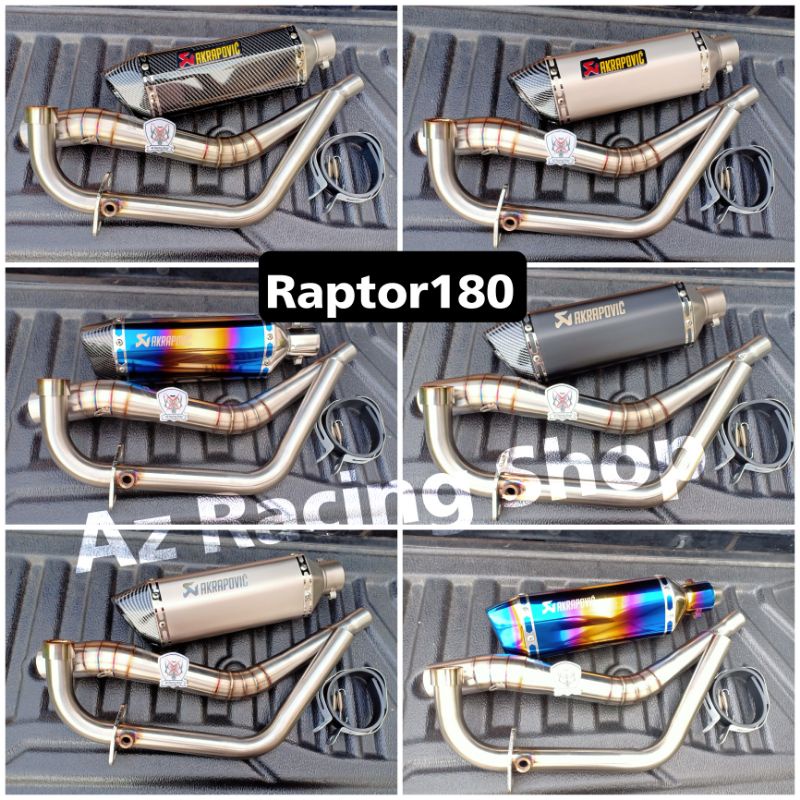 ชุดท่อ GPX raptor 180+ปลายท่อ ak 14 นิ้วมีจุกลดเสียง