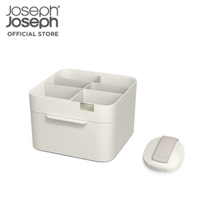 Joseph Joseph ชุดอุปกรณ์จัดเก็บเครื่องสำอางและกระจกพกพา 2 in 1 รุ่น Viva สี Shell N75007