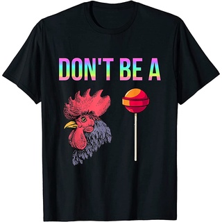 คอลูกเรือเสื้อยืด พิมพ์ลายอมยิ้ม Dont Be A C Sucker Humor Irony ChickenS-5XL