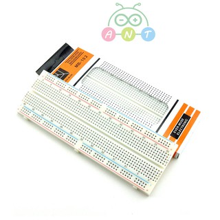 พร้อมส่ง-MB-102 Breadboard 830 Hole Experiment Board Universal Breadboard White Red Blue Line