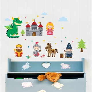 Y1586 สติ๊กเกอร์ติดผนัง สติ๊กเกอร์ติดผนังห้องนอน รุ่นเทพนิยาย (Wall Sticker)