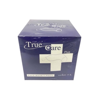 True Care Plus Mask หน้ากากอนามัย ผ้าคอตตอน สายคล้องหู ชนิดยางแบน จำนวน 1 กล่อง บรรจุ 12 ชิ้น (12X09626)