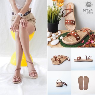 รองเท้าแตะสาน mymelody sandals รุ่น MY-24-ฺฺBrown