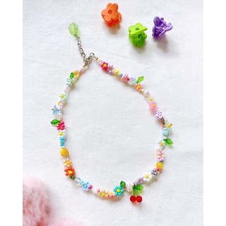 Cherry garden necklace