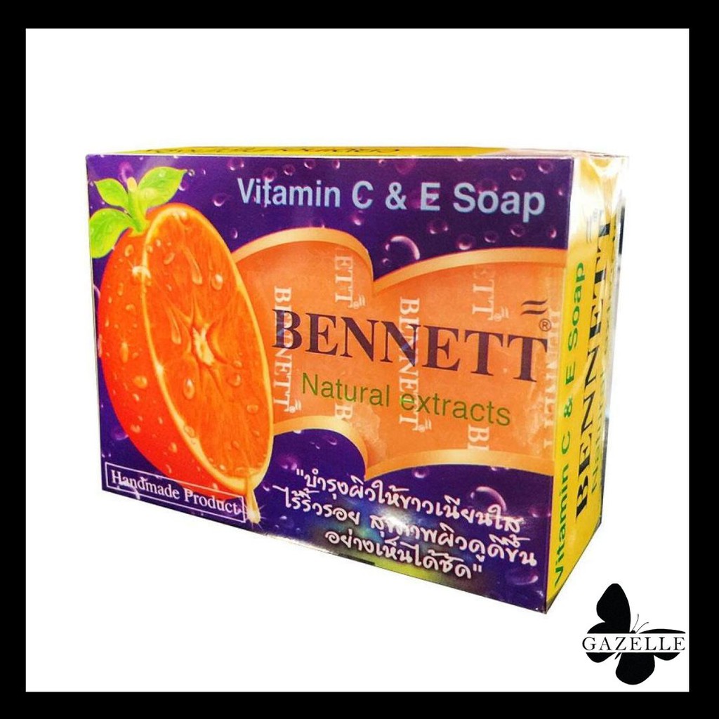 ของแท้ 100% Bennett narural extracts vitamin C&E สบู่เบนเนท วิตามิน ซี&อี     /94796